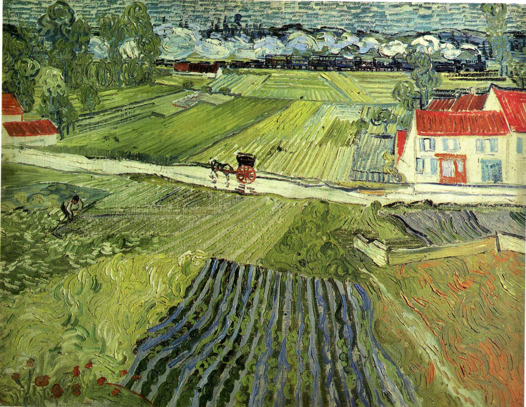 Vincent van Gogh. Landscape at Auvers after the Rain