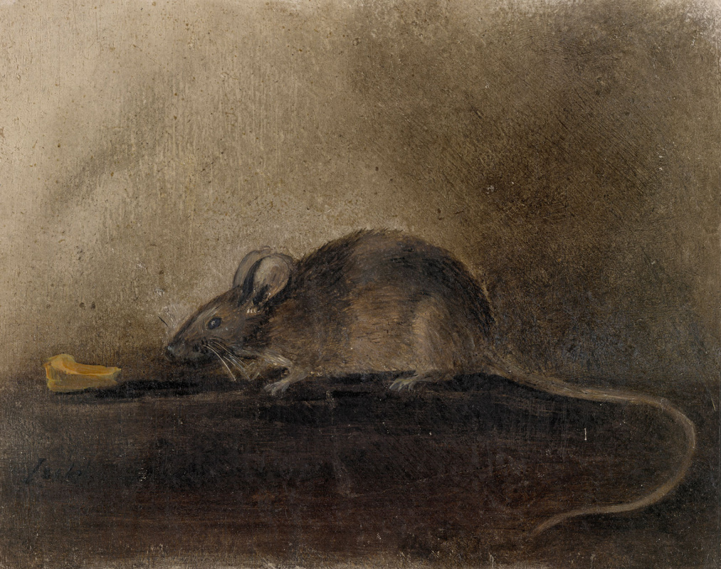 John Constable. Mouse with piece of cheese