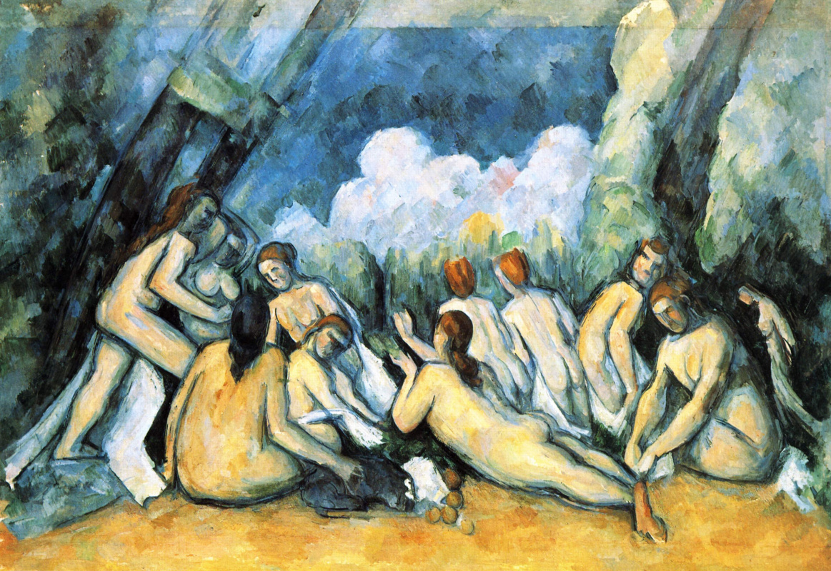 Paul Cezanne. Large bathers