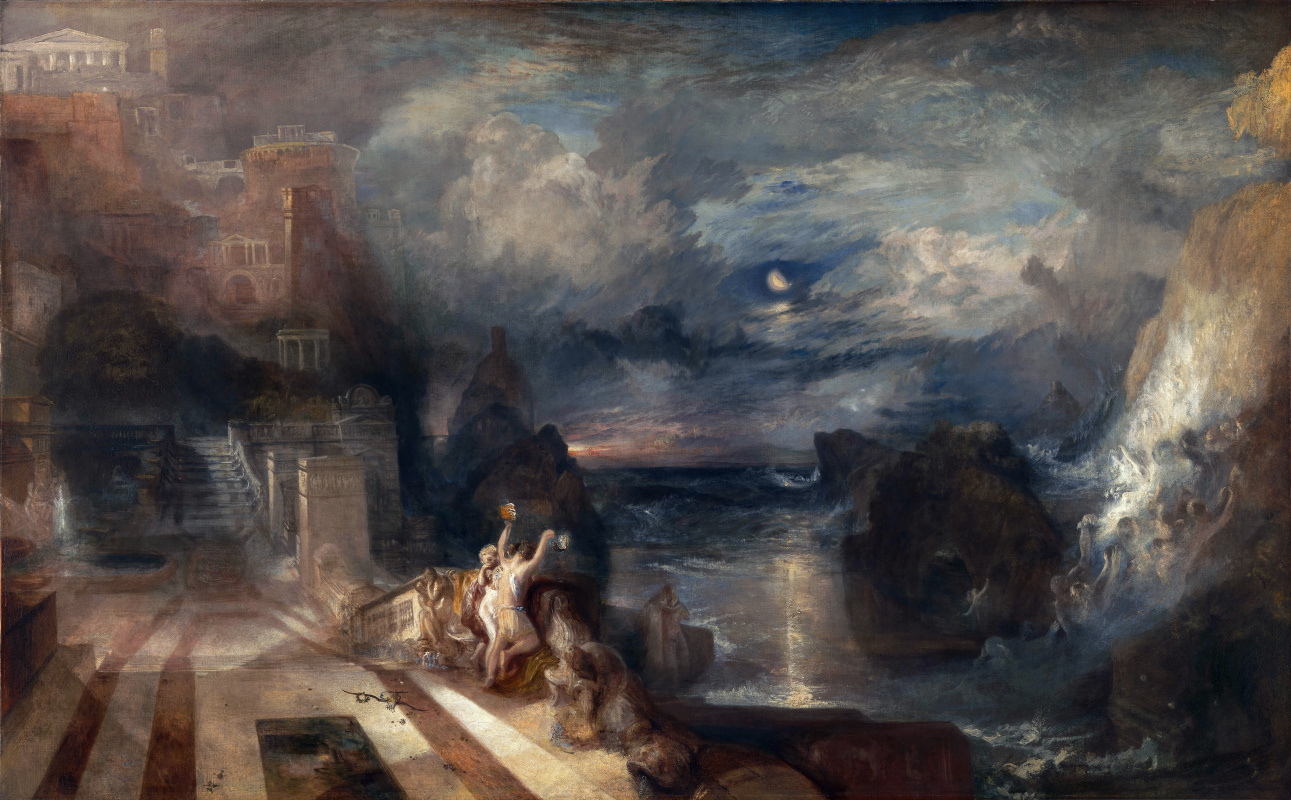 Joseph Mallord William Turner. The parting of hero and Leander