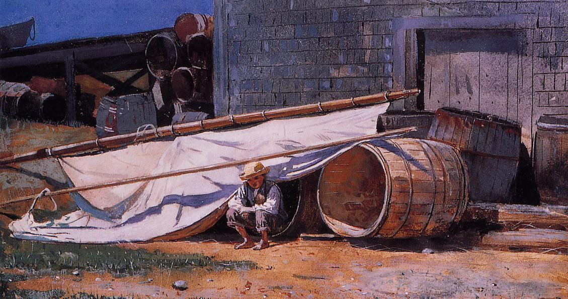 Winslow Homer. The boy in the shipyard