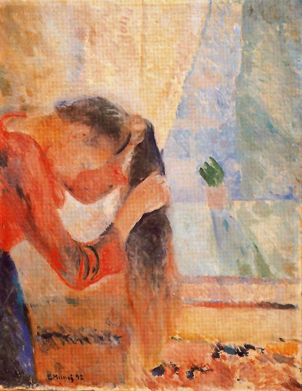 Edward Munch. The girl combing the hair