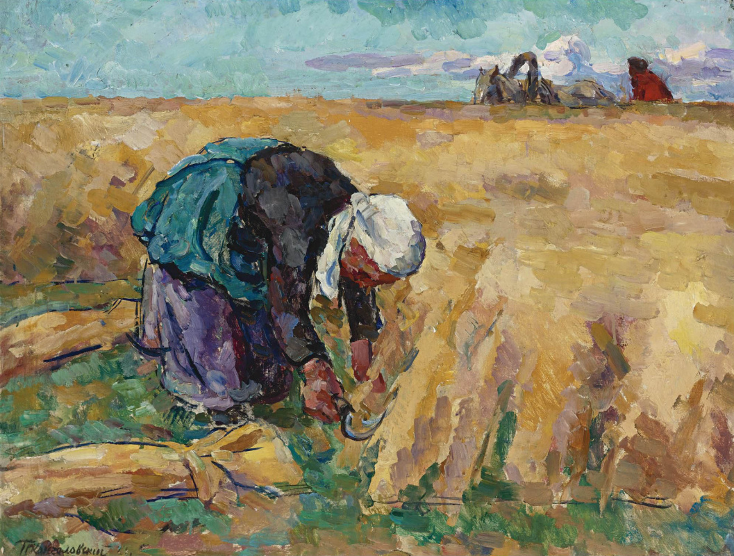 Petr Petrovich Konchalovsky. The harvest of wheat