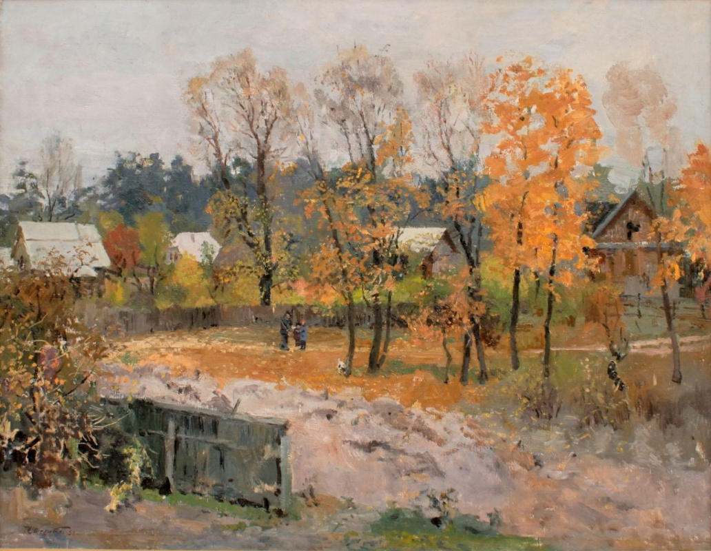 Nikolai Andreevich Shelyuto. "Autumn near Kiev".