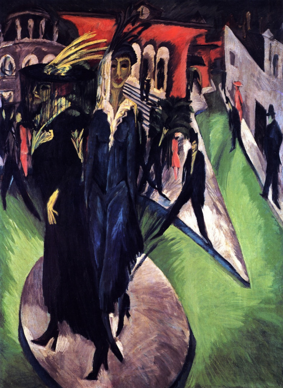 Ernst Ludwig Kirchner. Potsdamer Platz in Berlin