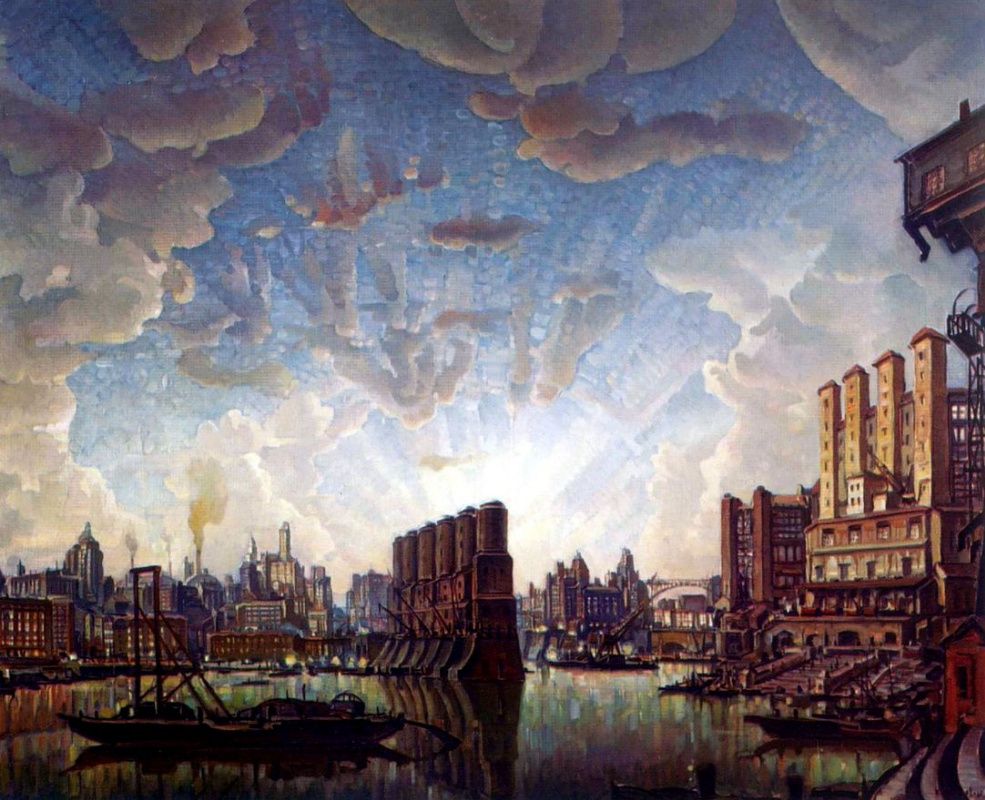 Konstantin Fedorovich Bogaevsky. The port of imaginary city