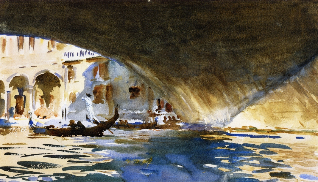 John Singer Sargent. Under the Rialto bridge