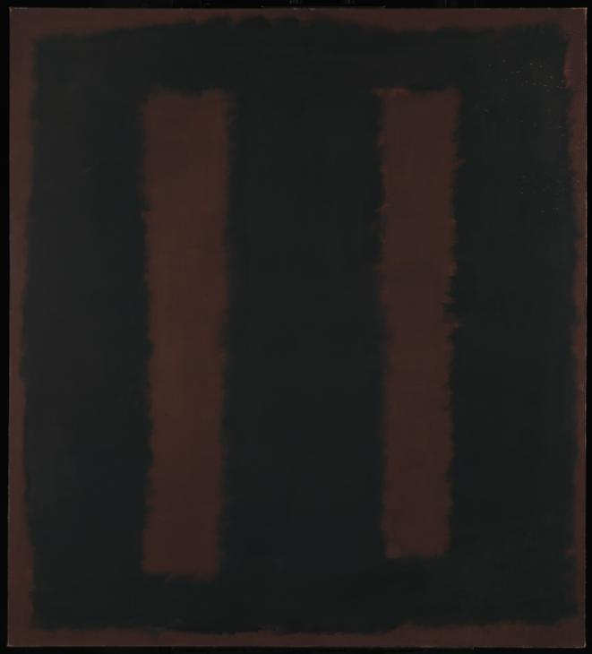 Rothko Mark. Black on Burgundy