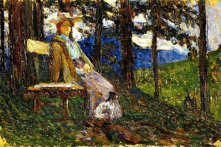 Wassily Kandinsky. Kochel. Anya and Daisy