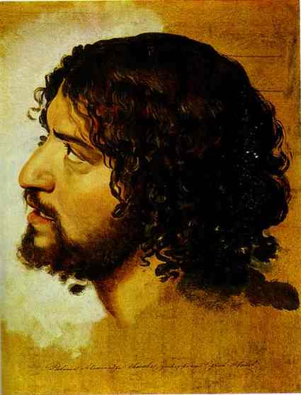 Alexander Andreevich Ivanov. Profile (study for "the appearance of Christ to the people")