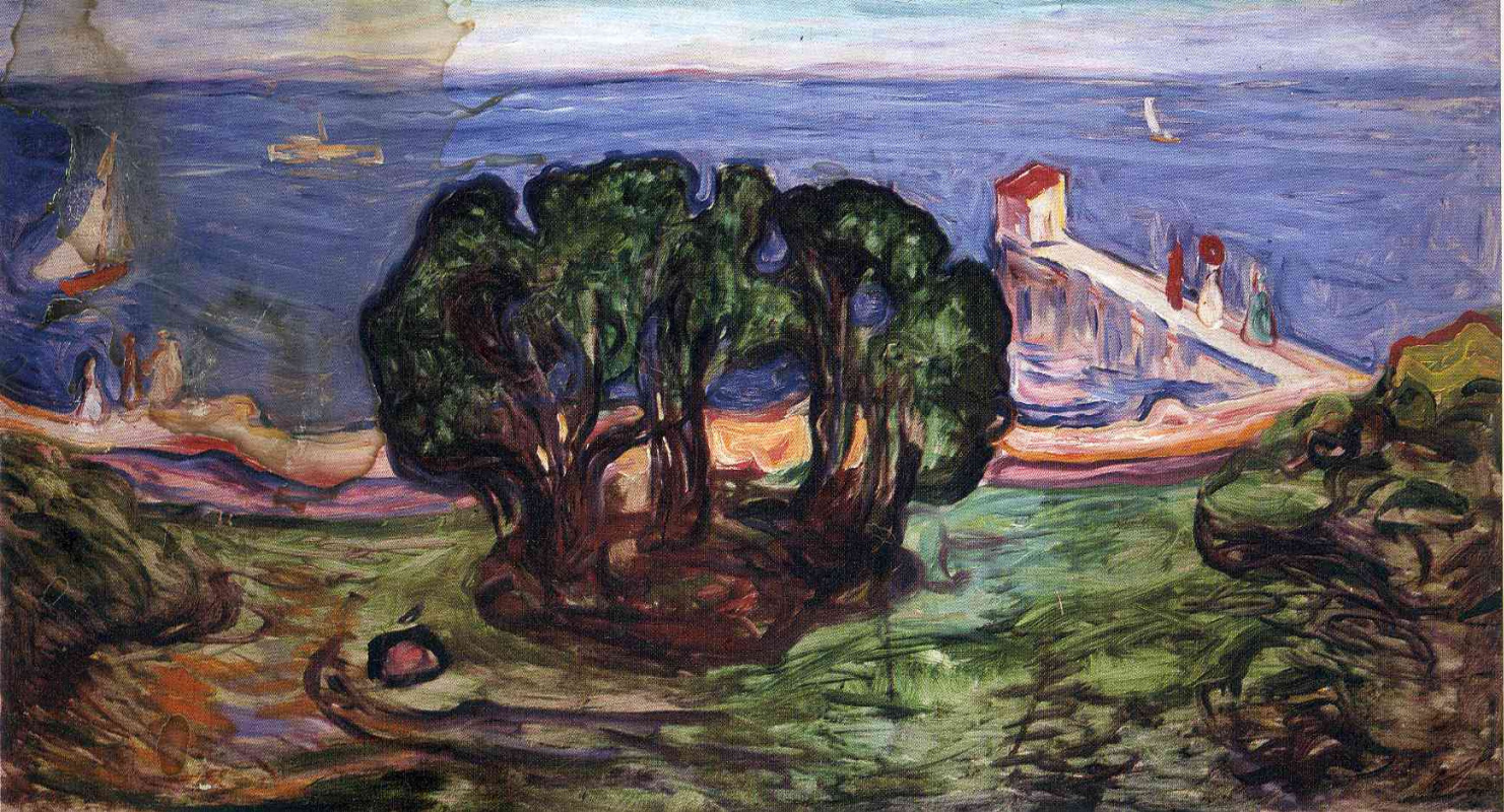 Edward Munch. The trees on the shore