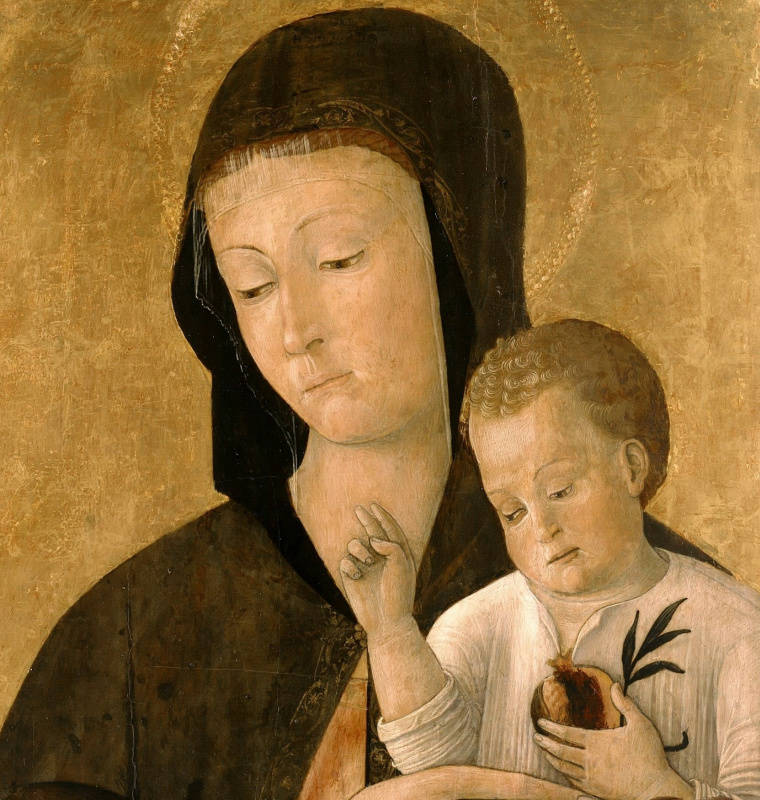 Мадонна с младенцем и двумя молящимися