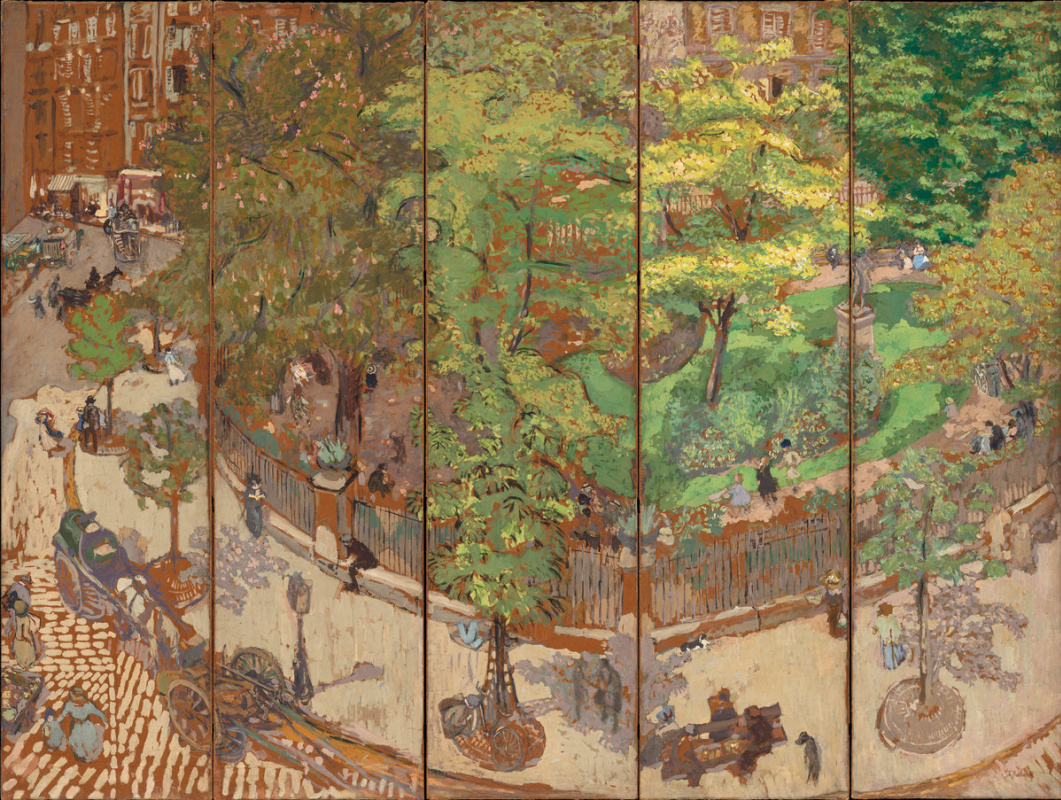 Jean Edouard Vuillard. Square Vintimille. Patanella screen for margaritas Shape