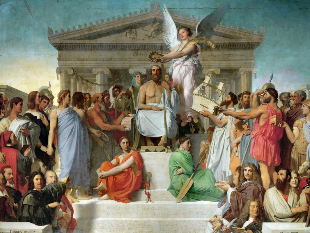 Jean Auguste Dominique Ingres. The Apotheosis Of Homer
