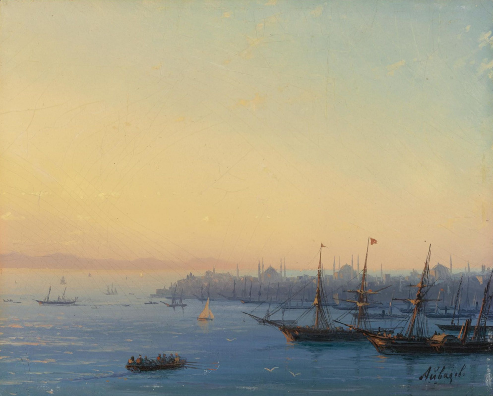 Ivan Aivazovsky. Sunset over Constantinople