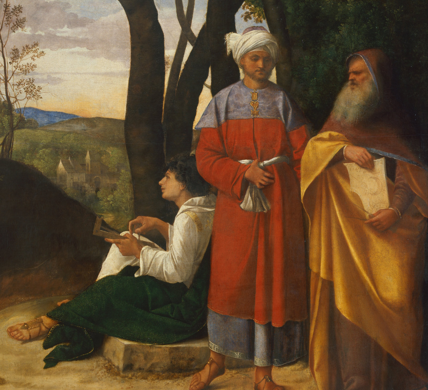 Giorgione. Three philosophers. Fragment