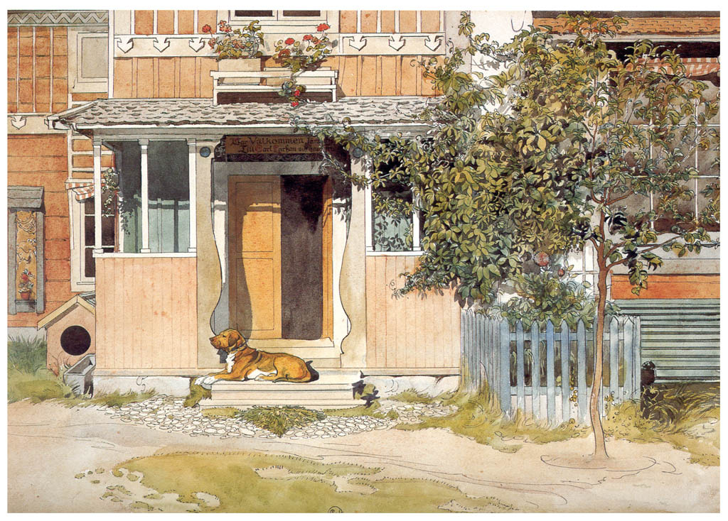 Carl Larsson. Veranda