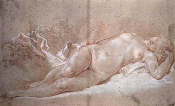 Francois Boucher. Sleeping Diana