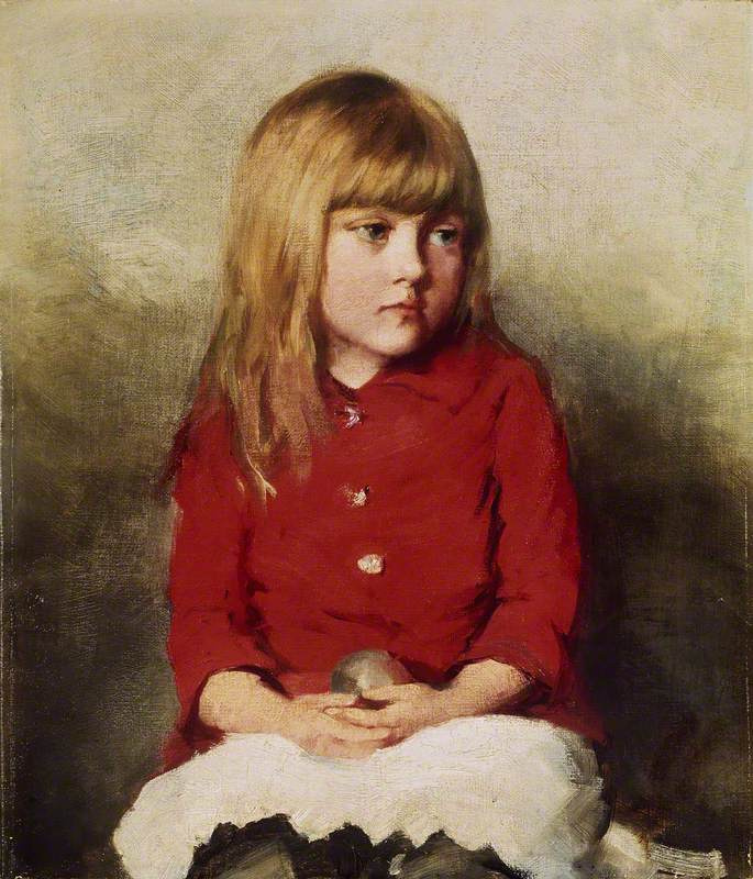 John Everett Millais. Portrait of a girl (Possibly Mary Millais, the artist's daughter)