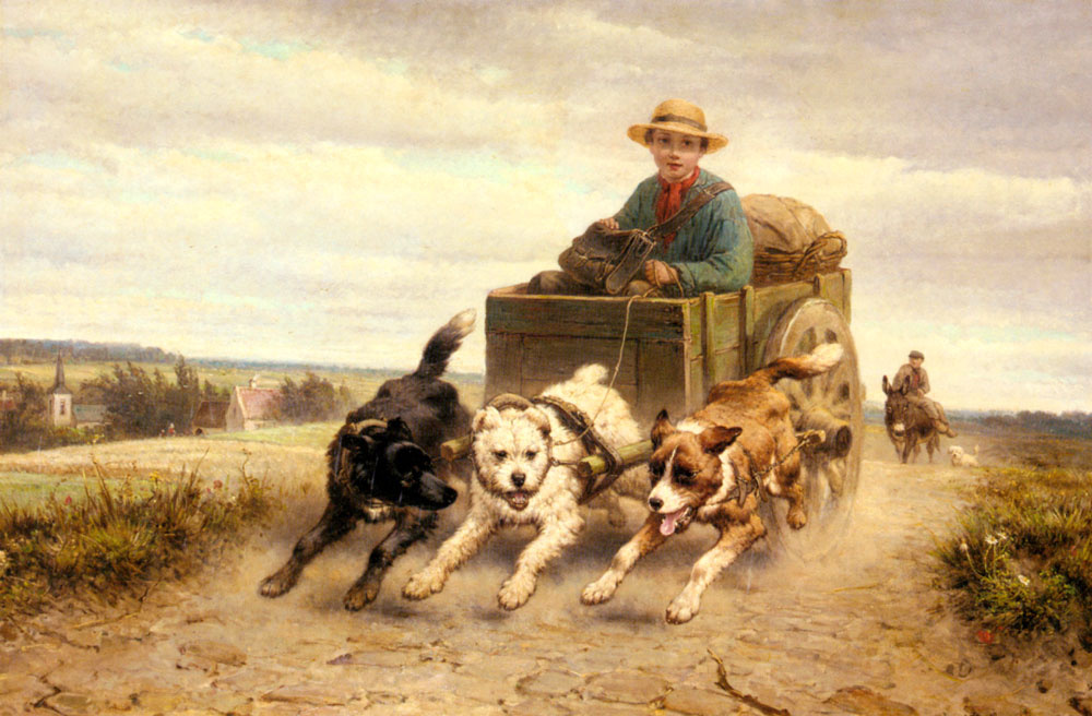 Henrietta Ronner Knip. Dog sled