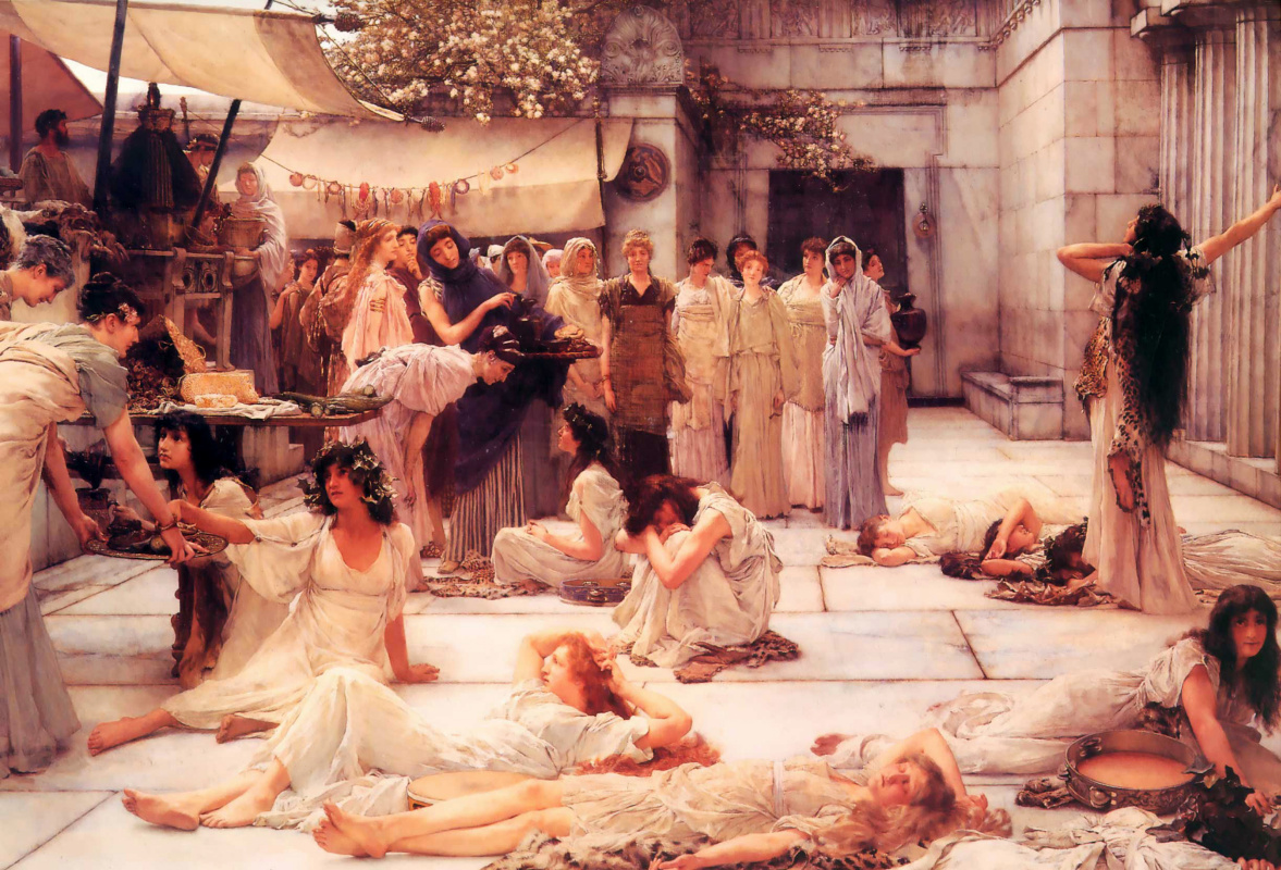 Lawrence Alma-Tadema. The Women of Amphissa