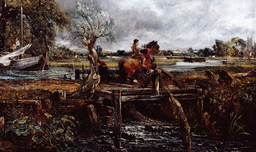 John Constable. A galloping horse. Fragment
