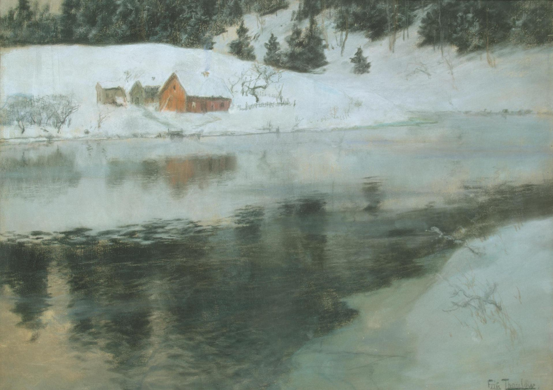 Frits Thaulow. Winter landscape