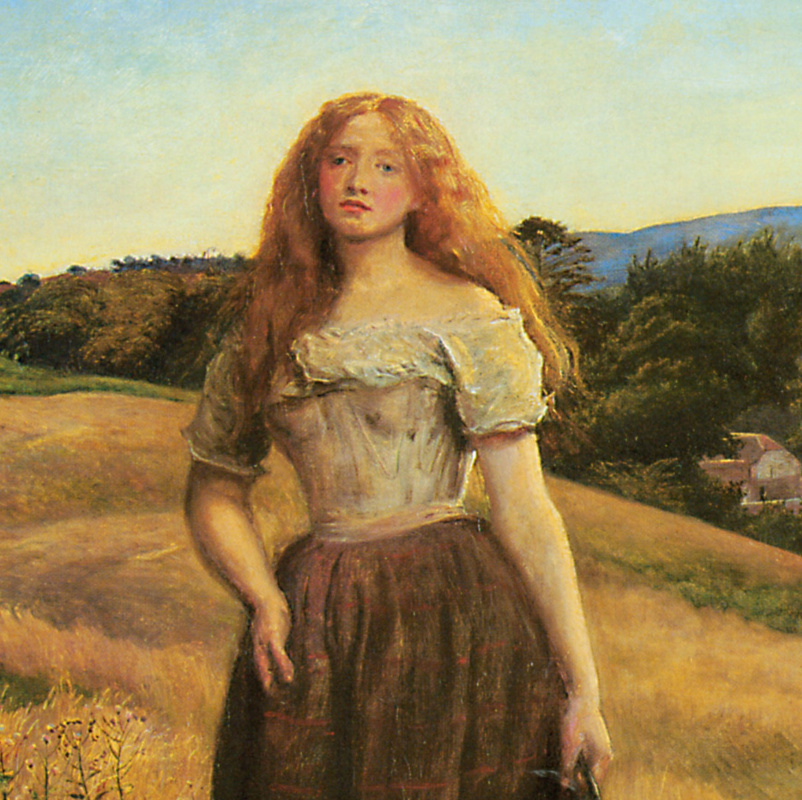 John Everett Millais. The daughter of a farmer. Fragment