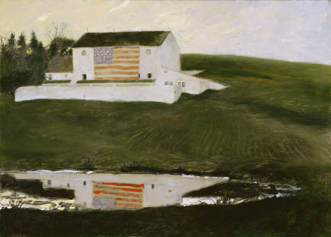 Jamie Wyeth. The barn patriot