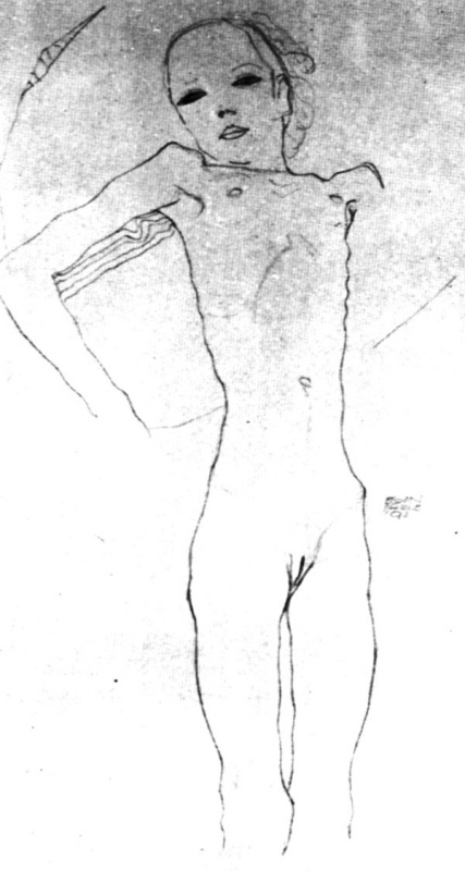 Egon Schiele. Nude
