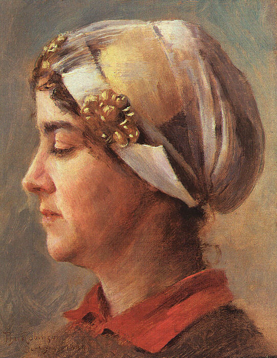 Theodore Robinson. Female profile