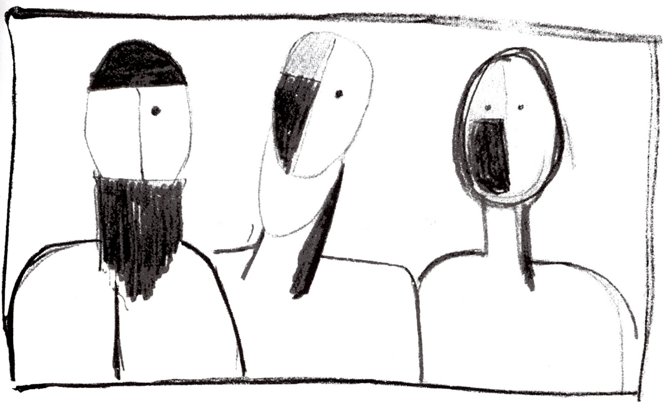 Kazimir Malevich. Three heads