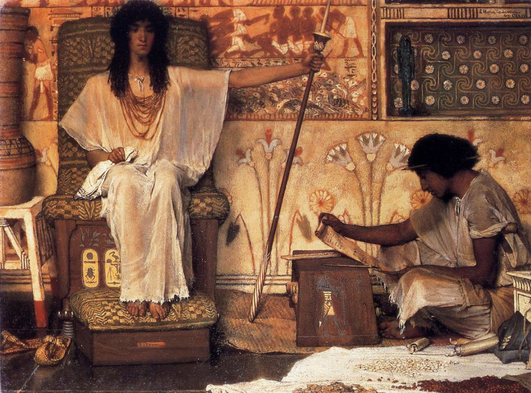 Lawrence Alma-Tadema. Joseph, Overseer of Pharaoh's Granaries