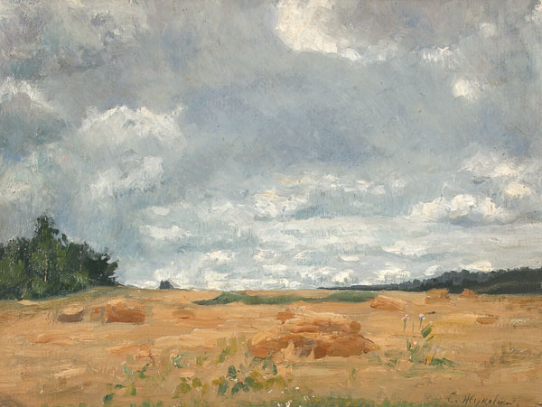 Stanislav Yulianovich Zhukovsky. Landscape with beveled lug