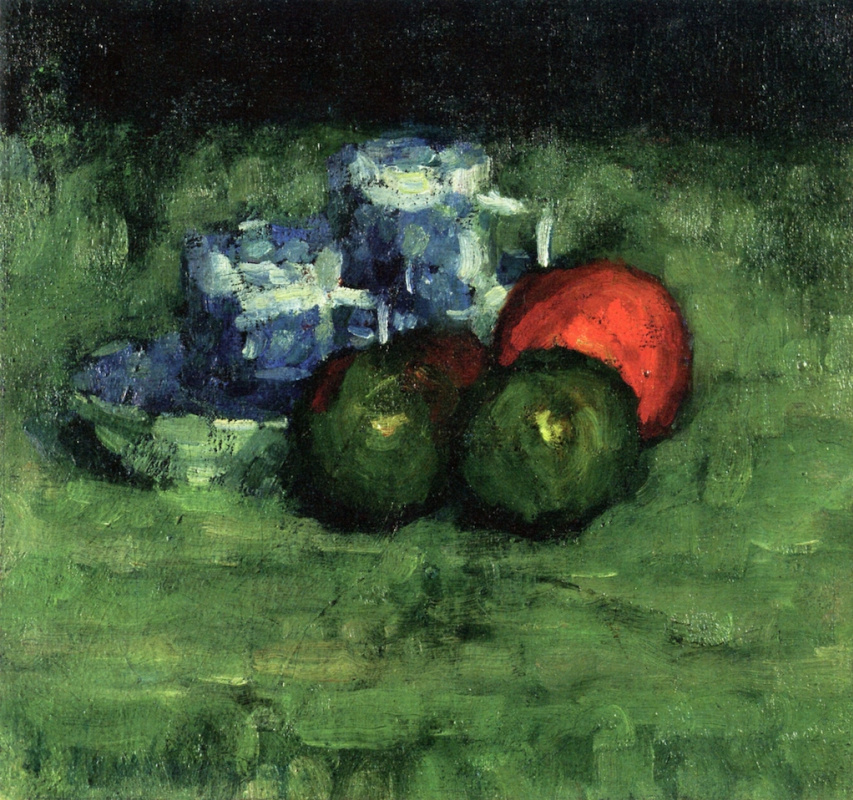 Alexej von Jawlensky. Two blue mugs and apples