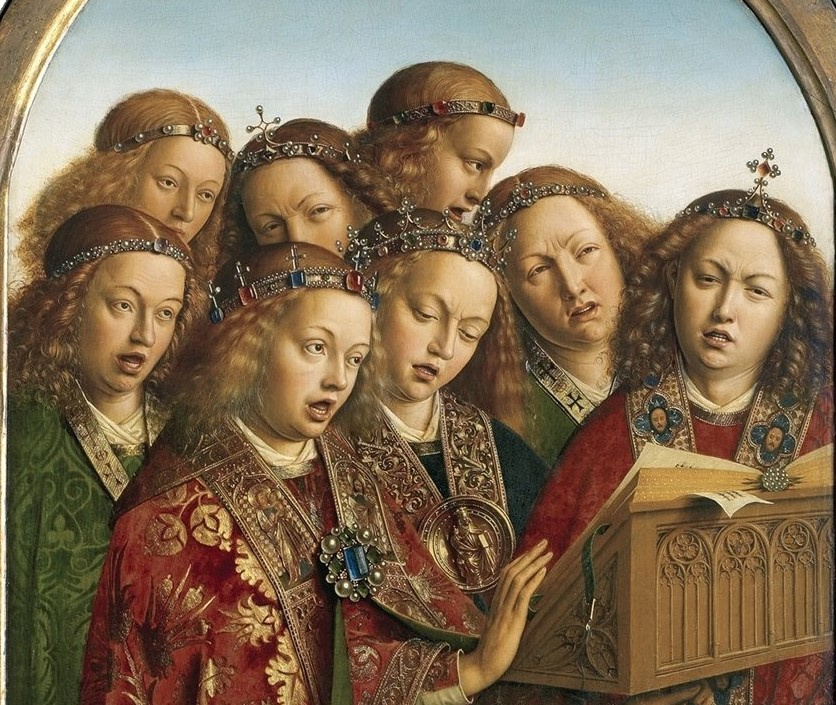 Jan van Eyck. Genter Altar. Engel (Fragment)