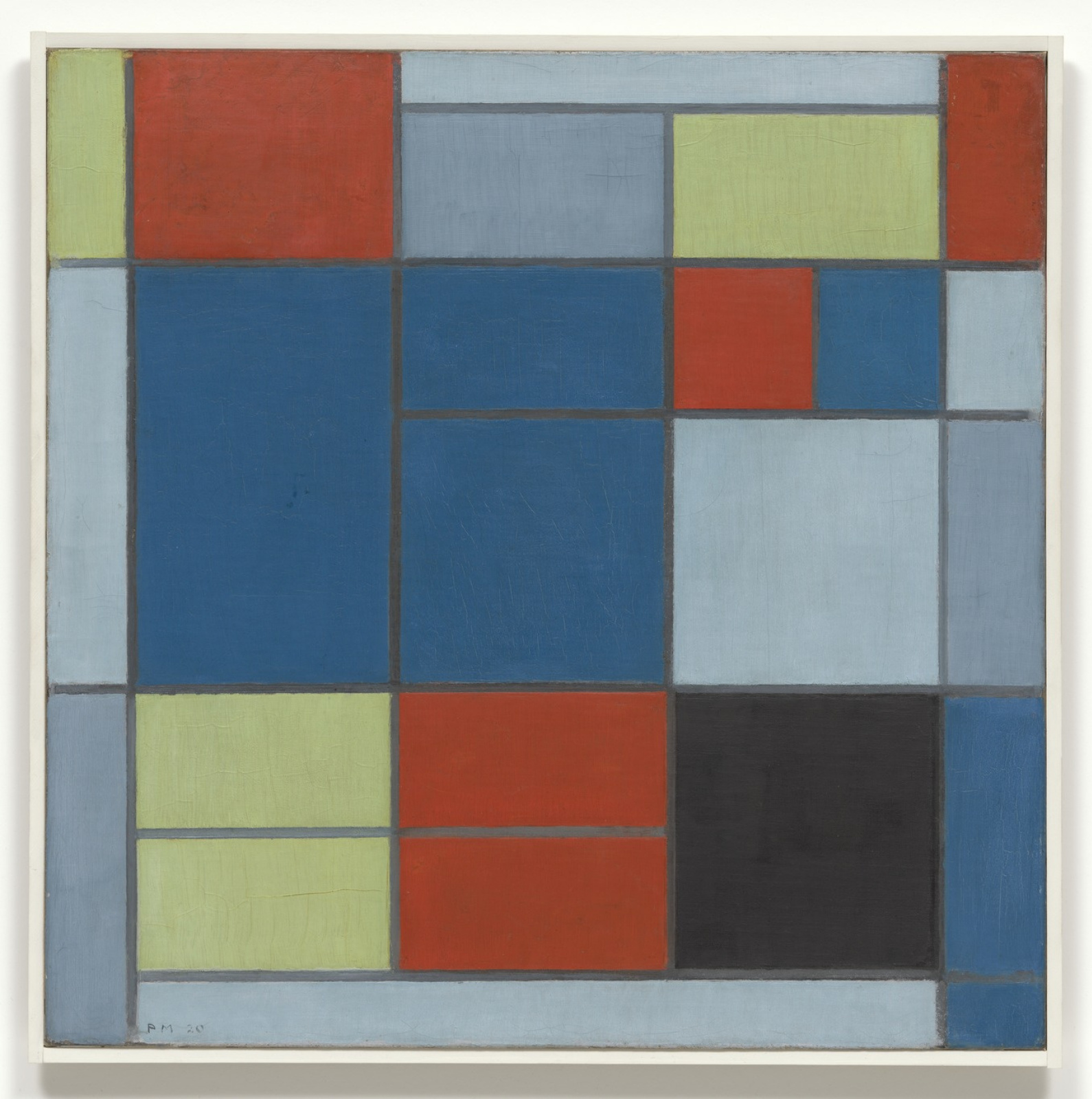 Kompozicija With, 1920, 61×60 cm by Piet Mondrian: History