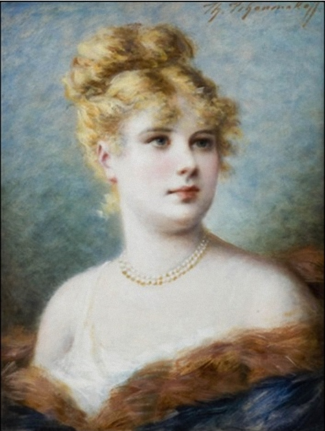 Fedor Petrovich Chumakov. Female portrait.