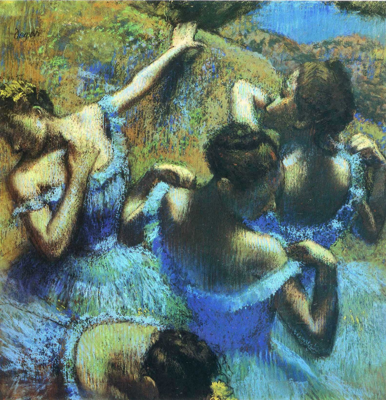 Edgar Degas. 蓝色舞者