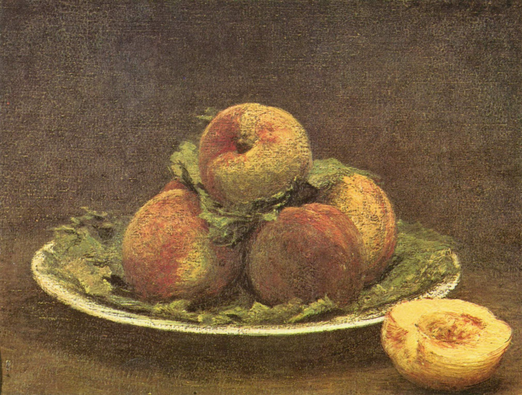 Henri Fantin-Latour. Still life with peaches