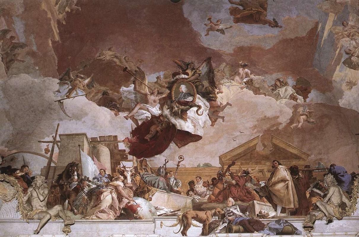 Giovanni Battista Tiepolo. Apollo and the Continents. Fragment