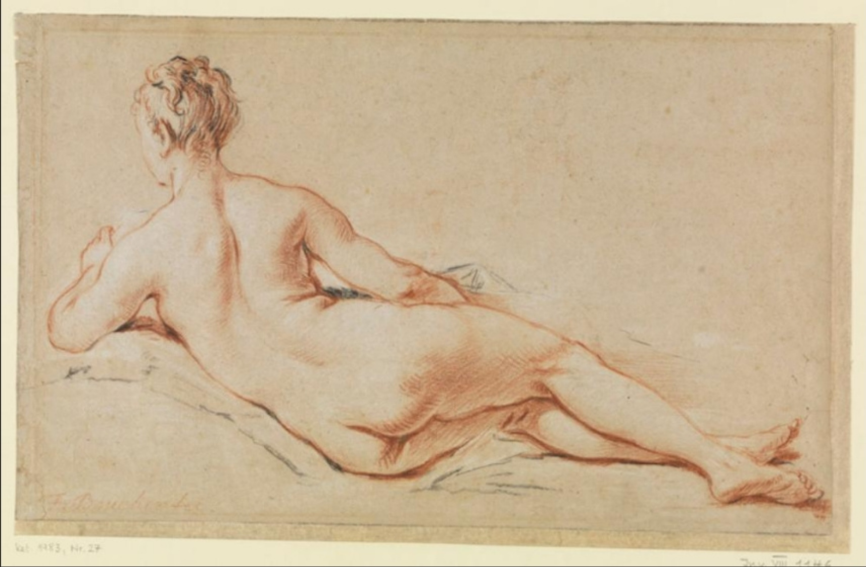 Nude woman, rear view by Francois Boucher: History, Analysis & Facts |  Arthive