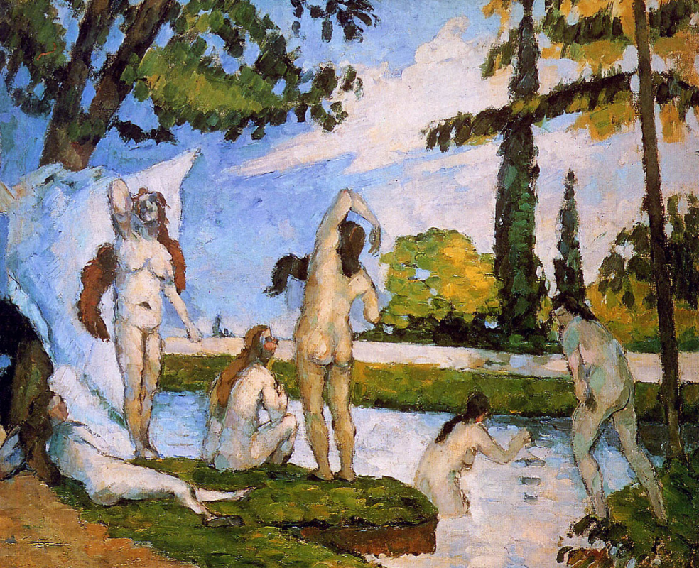 Paul Cezanne. Bathers