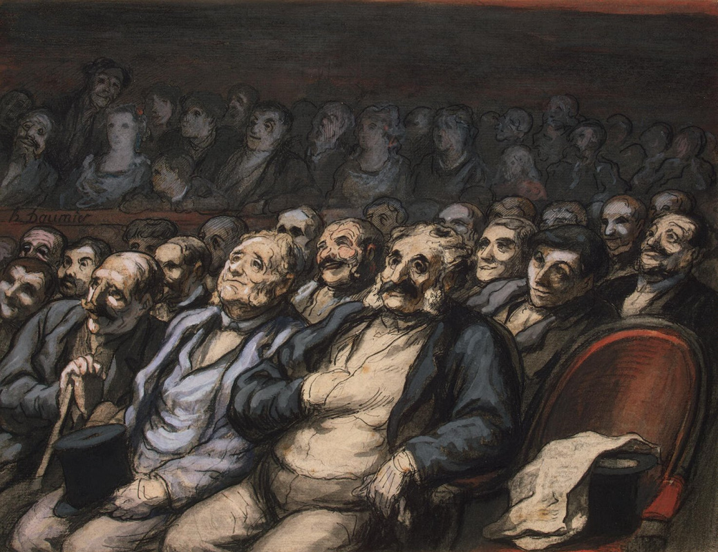 Honore Daumier. Seat in the stalls