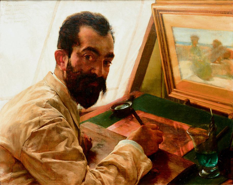 Lawrence Alma-Tadema. Portrait of Leopold Löwenstam, the Etcher