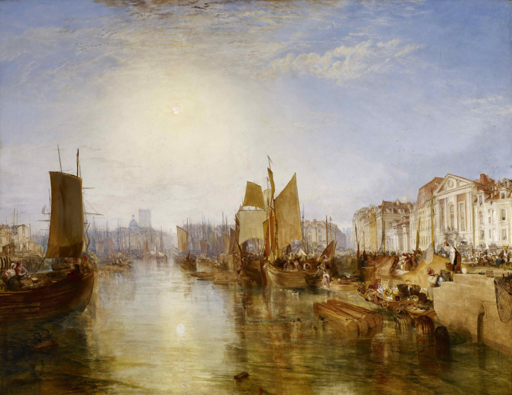 Joseph Mallord William Turner. The Port Of Dieppe. The mooring
