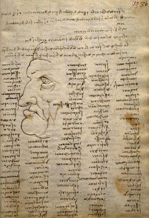 Leonardo da Vinci. The page of "code of Trivulzio"
