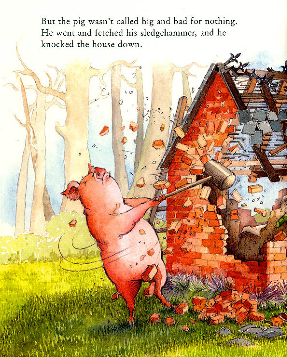 Three little wolf and the big bad pig 26 by Helen Ochenburu