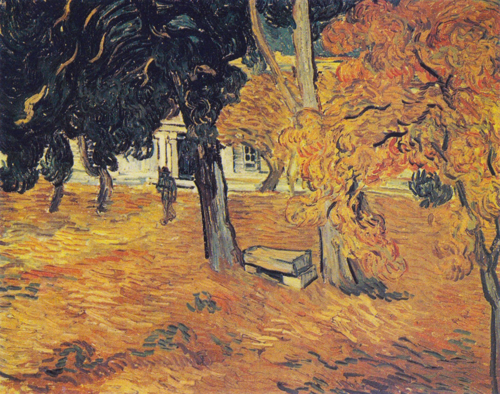 Vincent van Gogh. Park of the hospital Saint-Paul in Saint-Remy