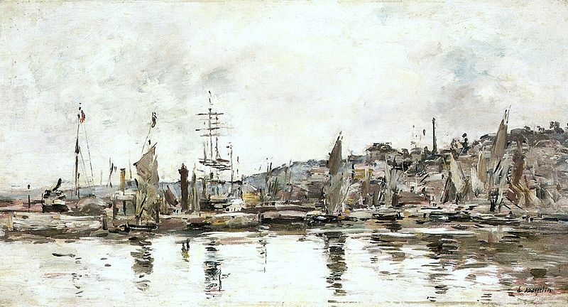 Eugene Boudin. Honfleur - The harbour